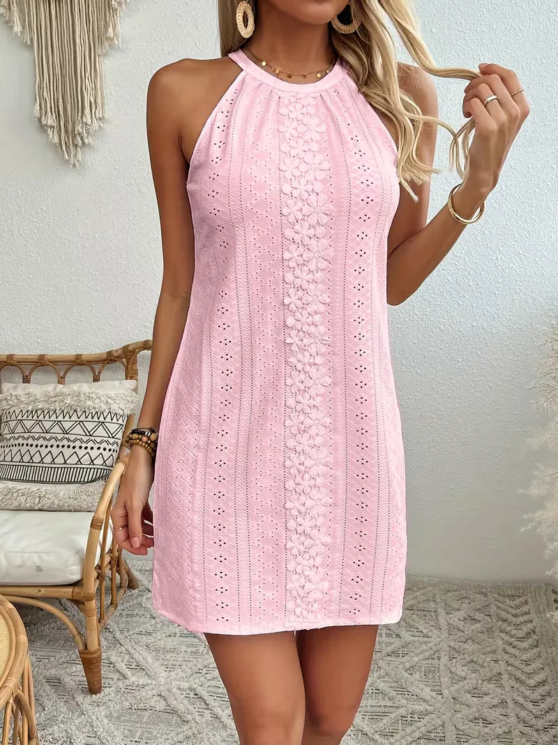 Tahlia | Women's Halter Boho Mini Dress