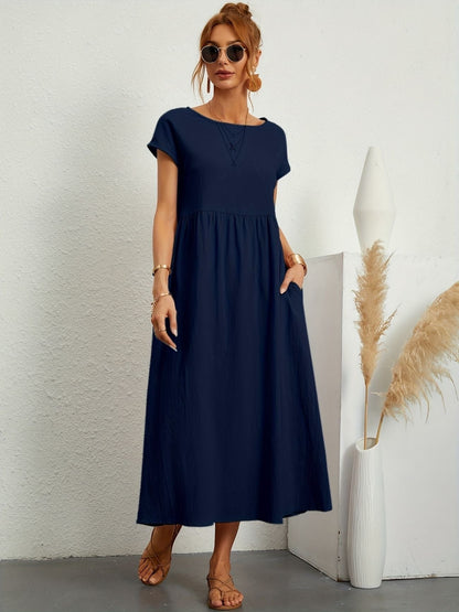 Tamsin | Women's Short Sleeve Midi Dress