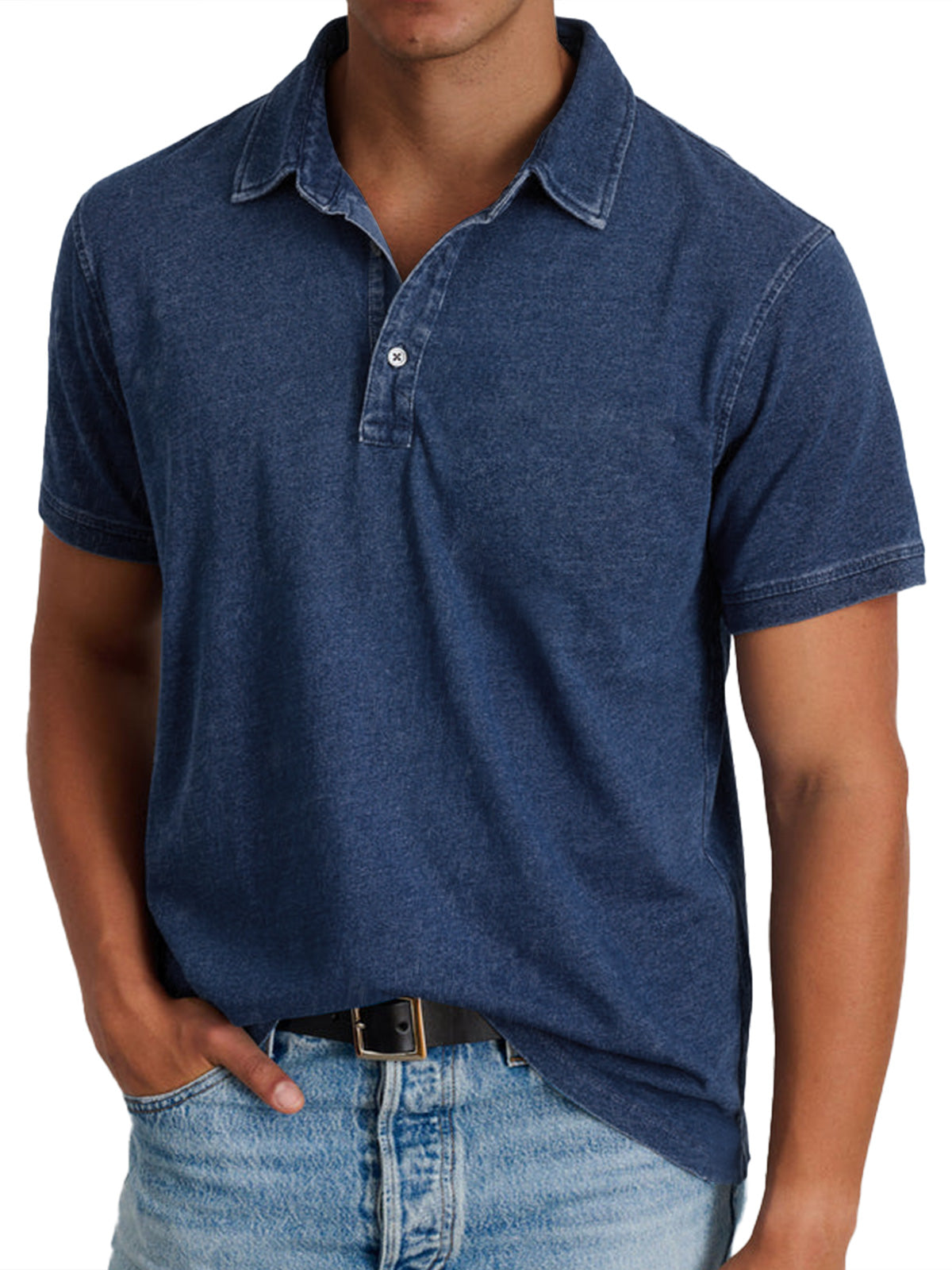 Weston | Men's Washed Short Sleeve Polo Shirt