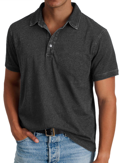 Weston | Men's Washed Short Sleeve Polo Shirt